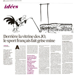 Derrière les JO, le sport français fait grise mine